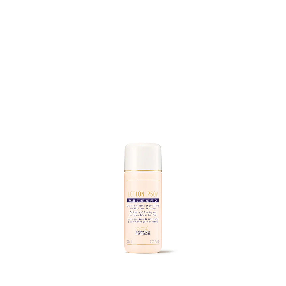 Lotion bottle with white cap on a white background