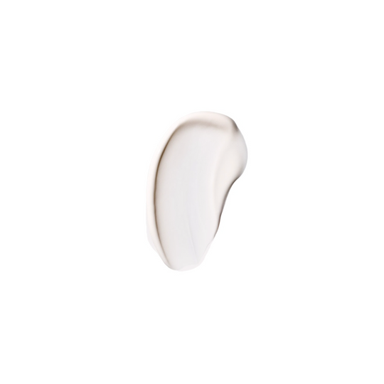 A white face cream product swatch shown on a white background.