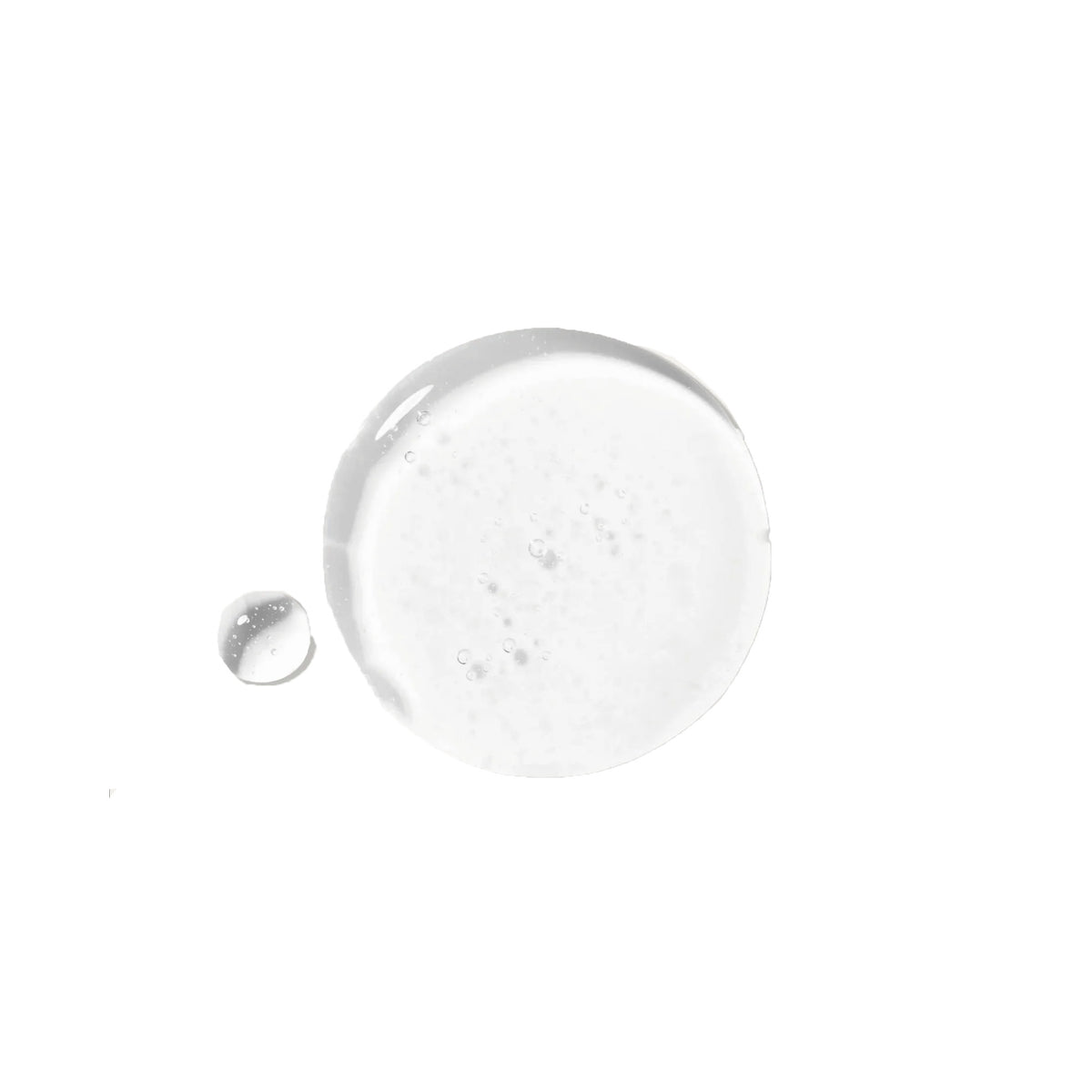 Clear bubble on a white background