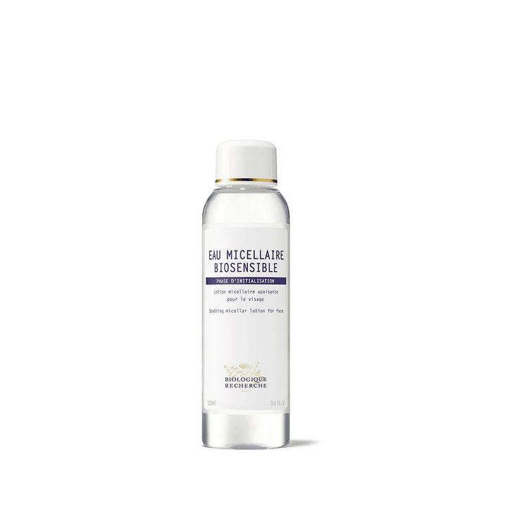 Bottle of Eau Micellaire Biosensible on a white background
