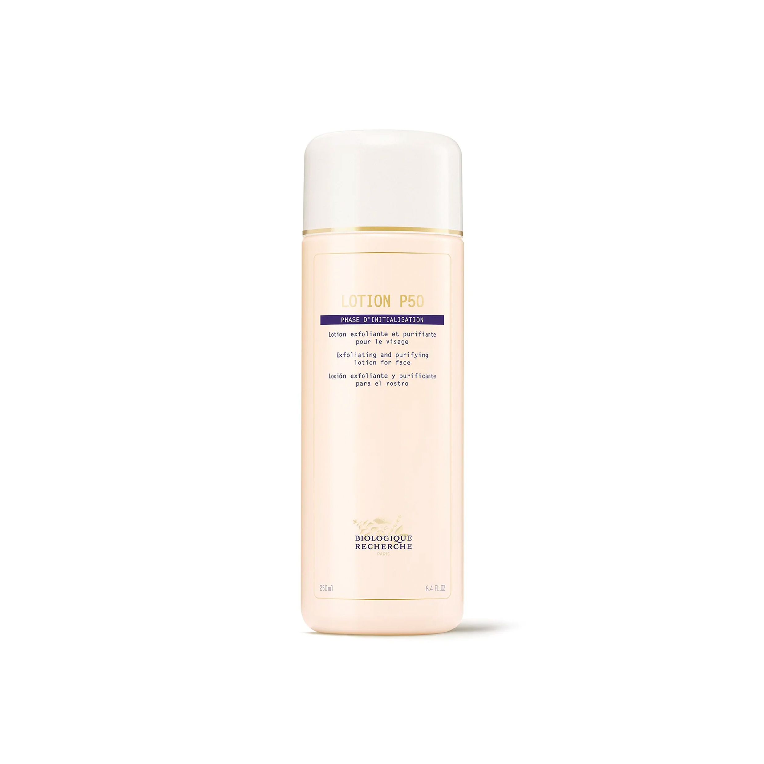A bottle of Biologique Recherche Lotion P50 in 250ml size