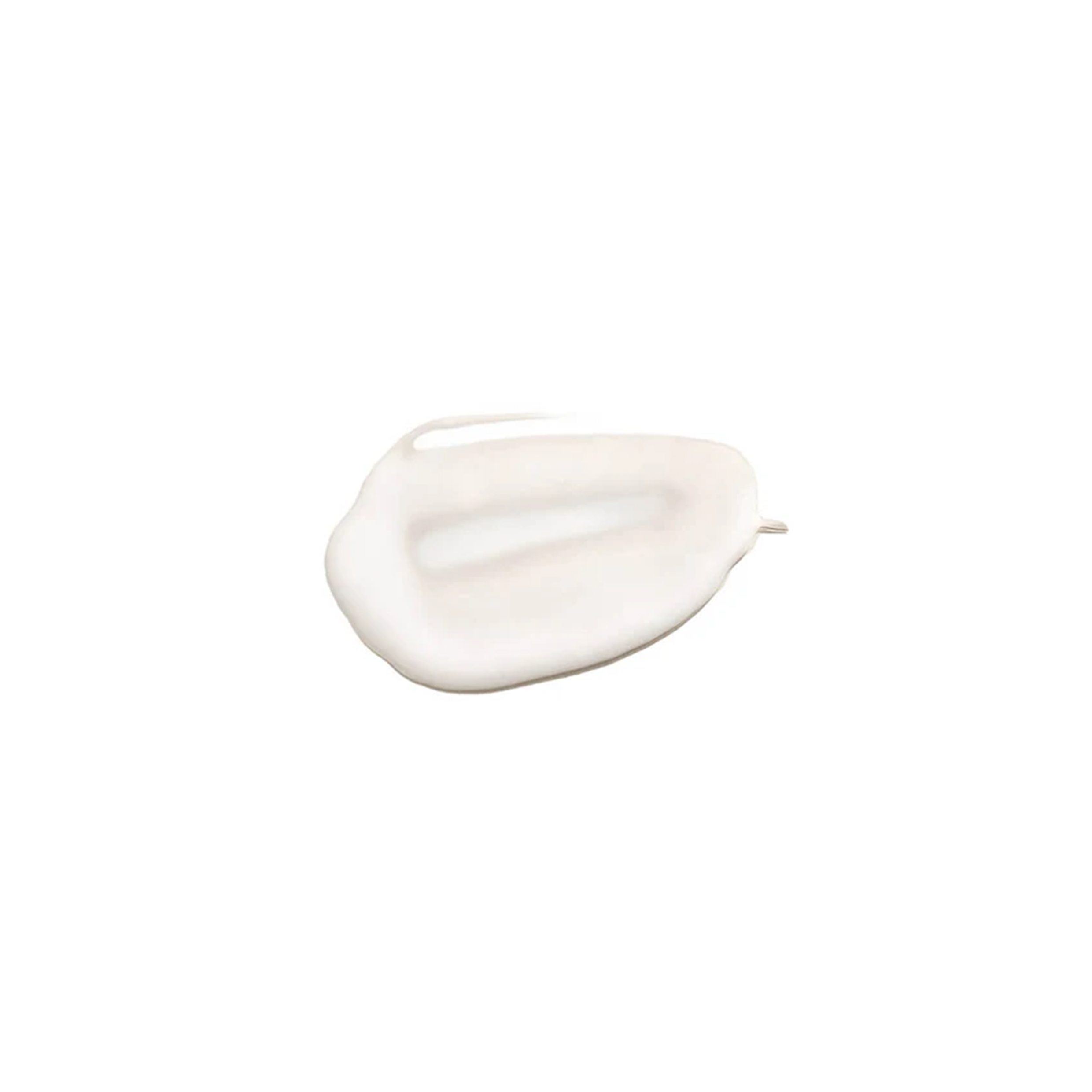 A product swatch of cleanser shown on a white background